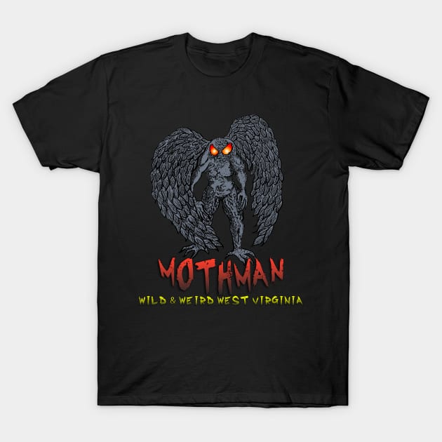 Mothman (Art Series Wild&WeirdWV) T-Shirt by theartofron